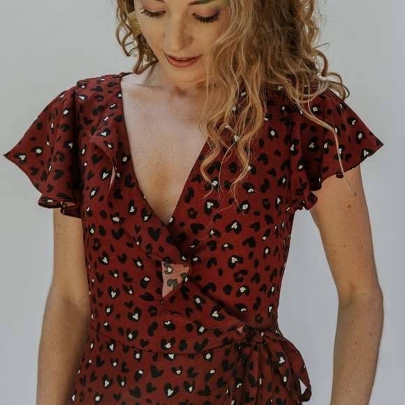 Wild Heart Wrap Dress - NWT - Picture 5 of 5